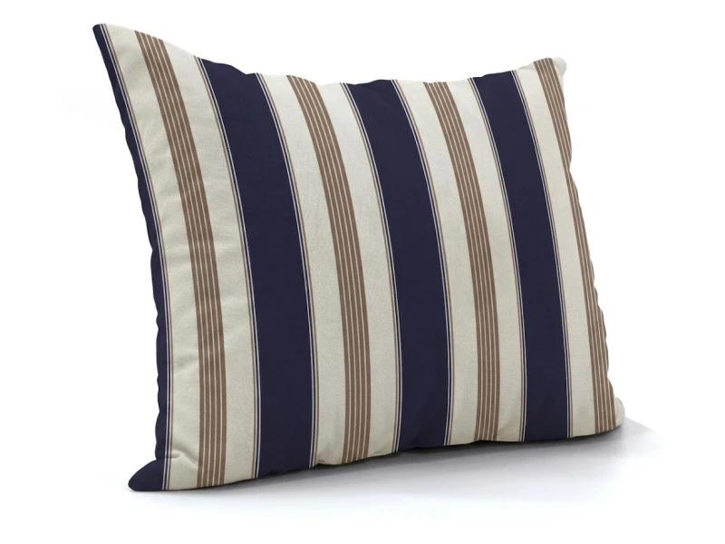 Μαξιλάρι καναπέ - δαπέδου dark blue stripes design | Ύφασμα Λονέτα