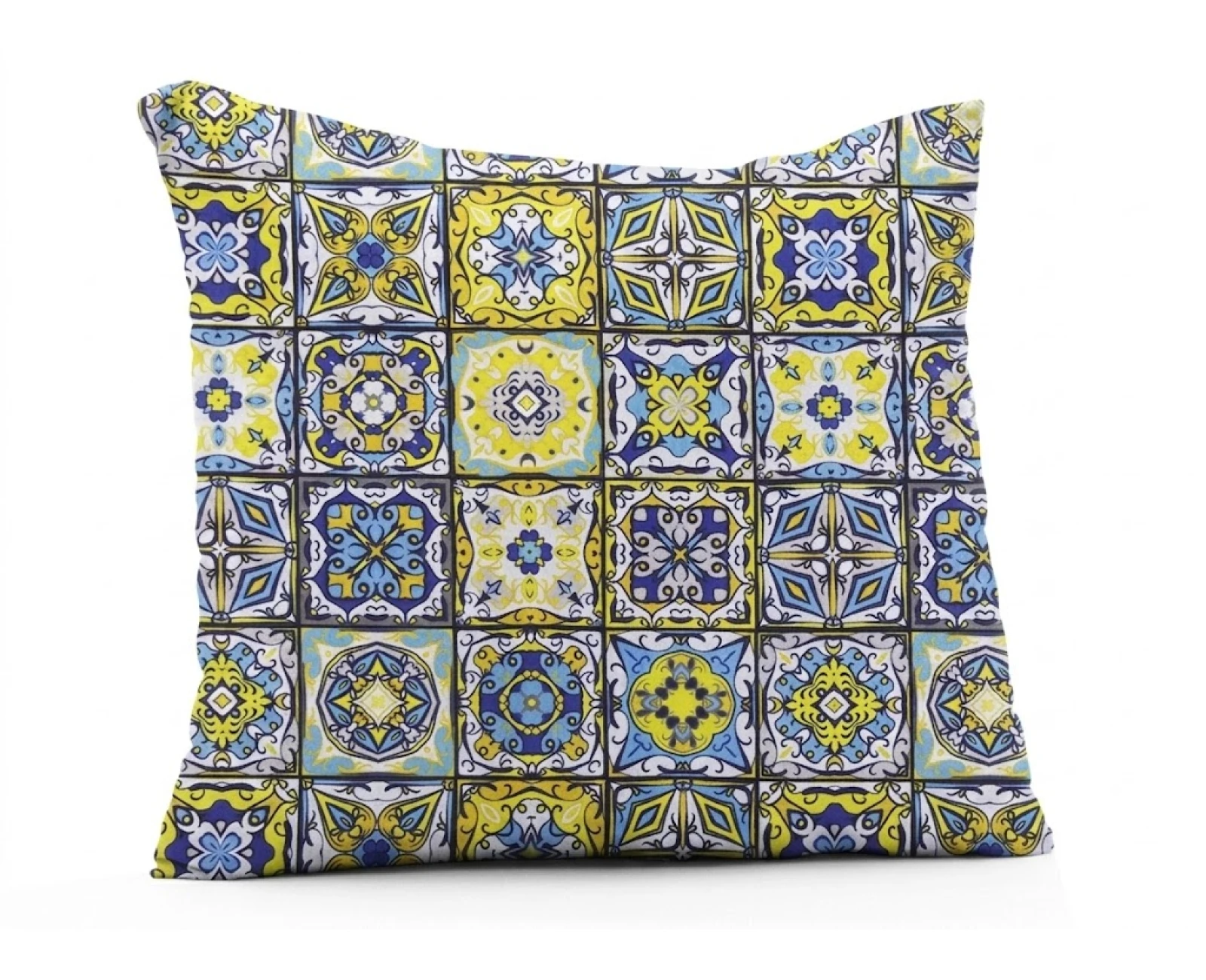 Μαξιλάρι καναπέ - δαπέδου Patch Mosaic design | Ύφασμα Λονέτα | Mypouf.gr