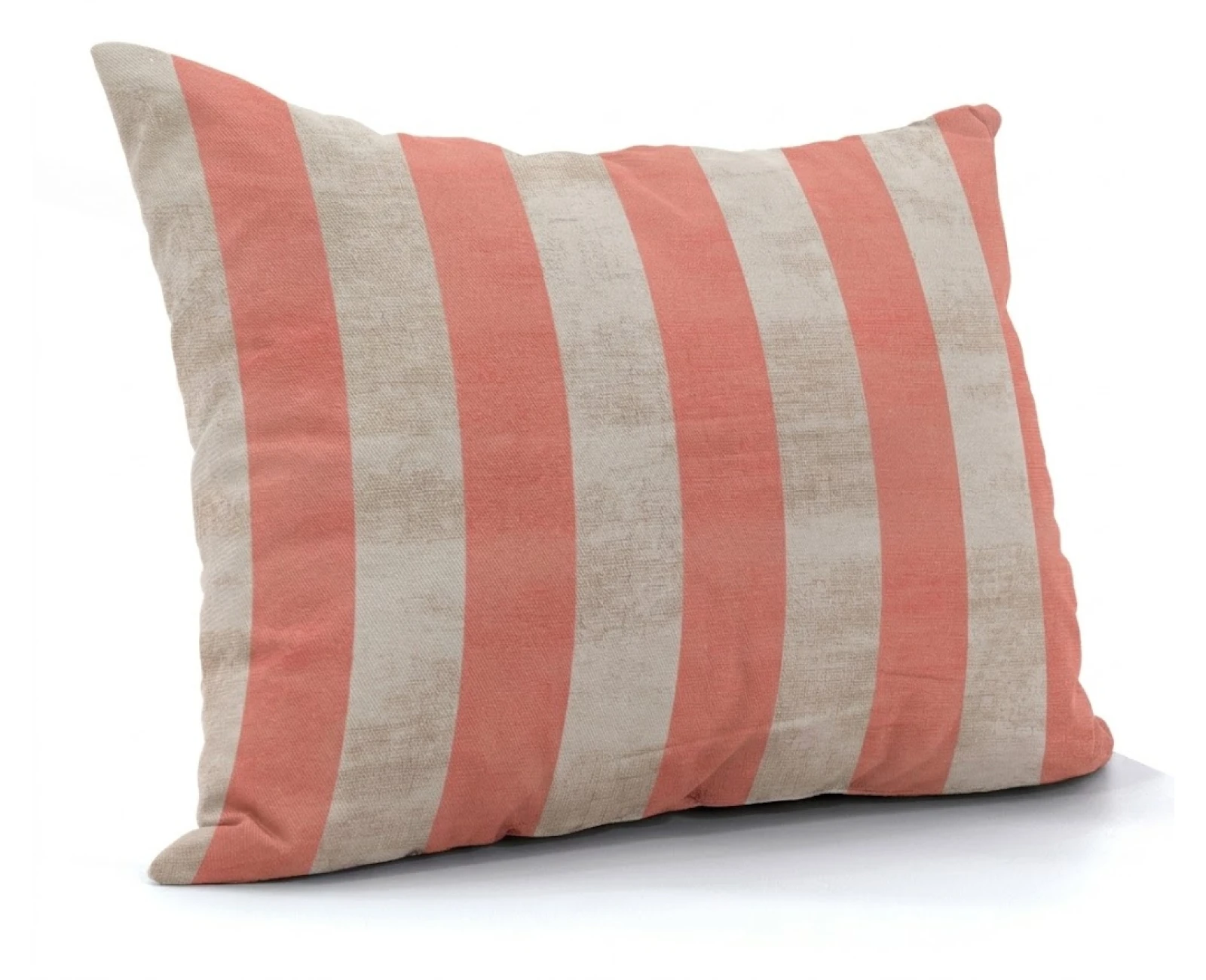 Μαξιλάρι καναπέ - δαπέδου wide stripes orange design | Ύφασμα Λονέτα | Mypouf.gr