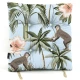Μαξιλάρι κάθισμα μπαμπού Λονέτα Ύφασμα Monkiki design | Mypouf.gr