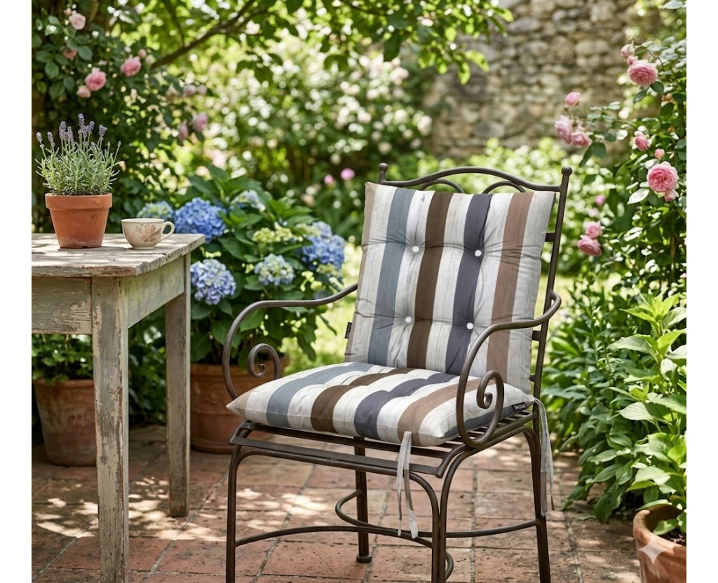 Μαξιλάρι κάθισμα μπαμπού Λονέτα Ύφασμα wooden design - Εικόνα 2 | Mypouf.gr