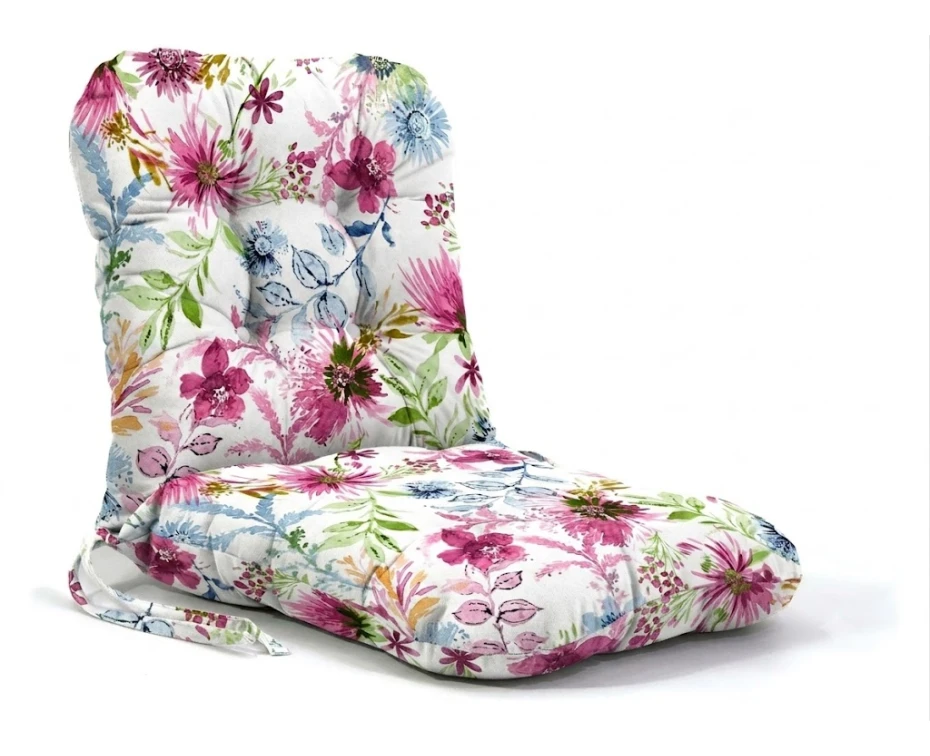 Μαξιλάρι μπαμπού Adele design ύφασμα λονέτα με πλάτη | Mypouf.gr