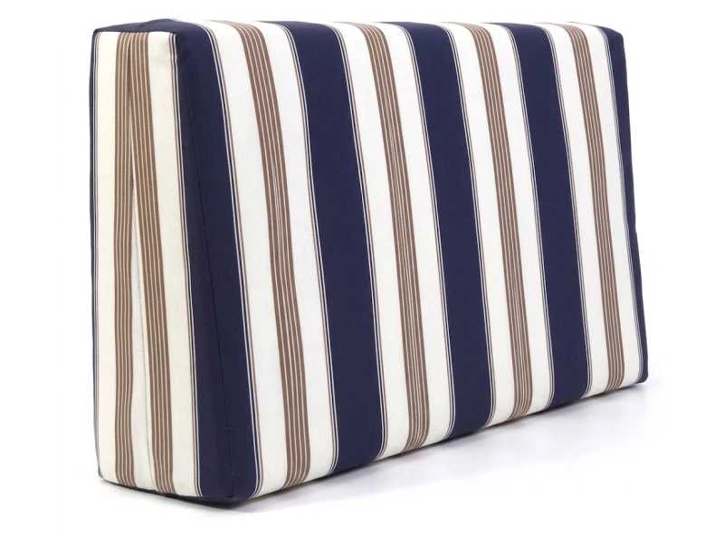 Μαξιλάρι πλάτης τριγωνικό dark blue stripes design - Λονέτα Ύφασμα