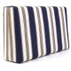 Μαξιλάρι πλάτης τριγωνικό dark blue stripes design - Λονέτα Ύφασμα | Mypouf.gr