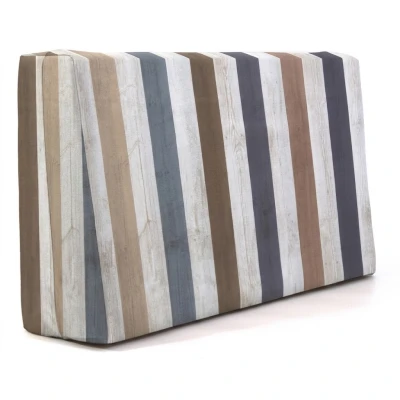 Μαξιλάρι πλάτης τριγωνικό wooden design - Λονέτα Ύφασμα