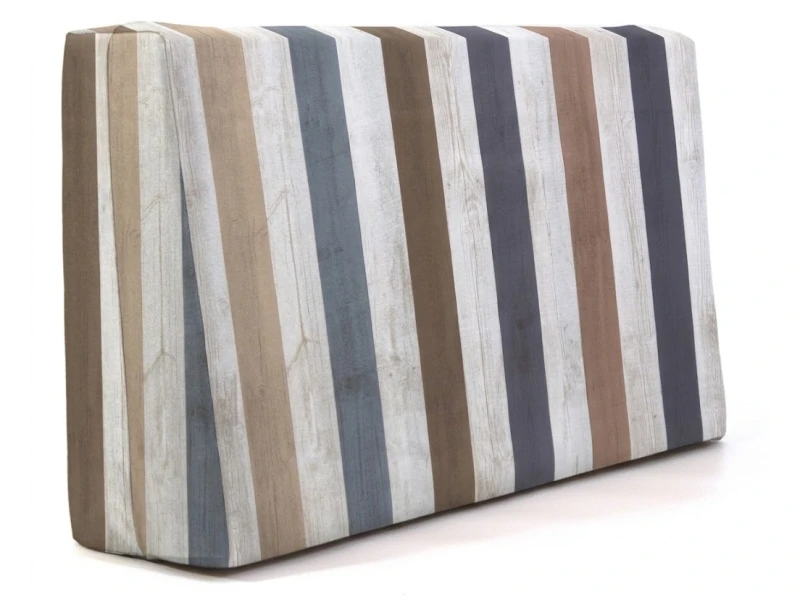Μαξιλάρι πλάτης τριγωνικό wooden design - Λονέτα Ύφασμα