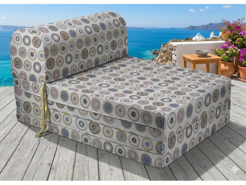Πολυθρόνα - Κρεβάτι Flip Chair Florina Λονέτα Ύφασμα compass design