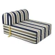 Πολυθρόνα - Κρεβάτι Flip Chair Florina Λονέτα Ύφασμα dark blue stripes design