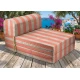 Πολυθρόνα - Κρεβάτι Flip Chair Florina Λονέτα Ύφασμα wide stripes orange design - Εικόνα 2 | Mypouf.gr