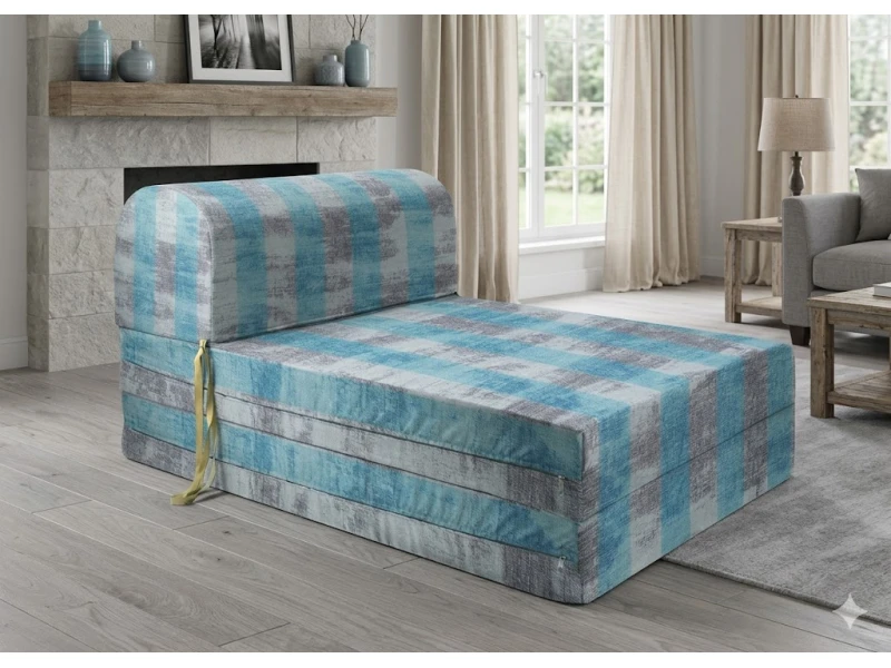 Πολυθρόνα - Κρεβάτι Flip Chair Florina Λονέτα Ύφασμα wide stripes turquoise design