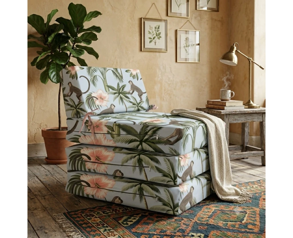 Πολυθρόνα - Κρεβάτι Flip Chair Panama Λονέτα Ύφασμα Monkiki design | Mypouf.gr