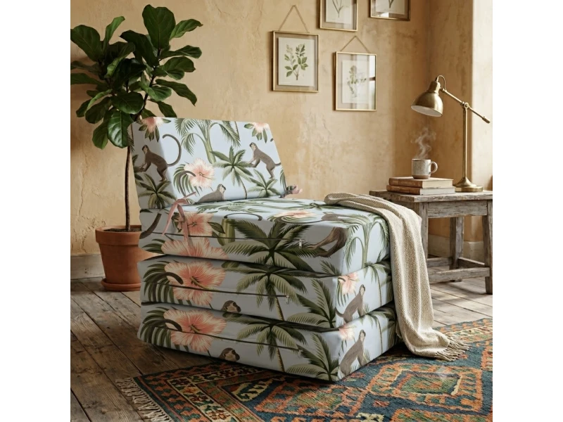 Πολυθρόνα - Κρεβάτι Flip Chair Panama Λονέτα Ύφασμα Monkiki design