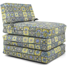 Πολυθρόνα - Κρεβάτι Flip Chair Panama Λονέτα Ύφασμα Patch Mosaic design