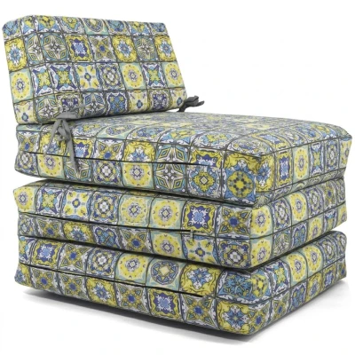 Πολυθρόνα - Κρεβάτι Flip Chair Panama Λονέτα Ύφασμα Patch Mosaic design