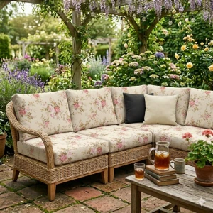 Μαξιλάρι Σχέδιο Floral Rakel 101 λονέτα ύφασμα για παλέτα και ευρωπαλέτα