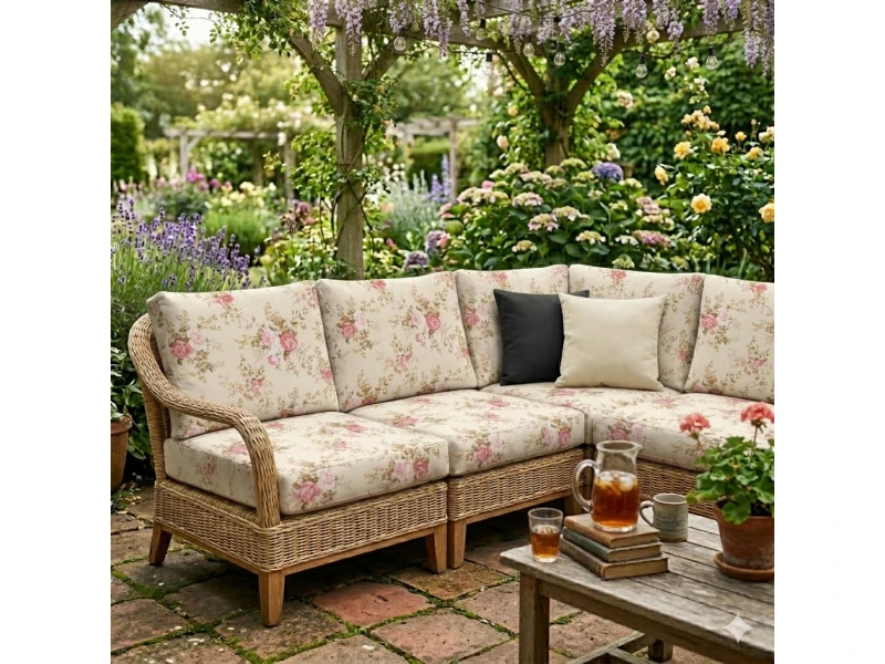 Μαξιλάρι Σχέδιο Floral Rakel 101 λονέτα ύφασμα για παλέτα και ευρωπαλέτα