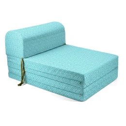Πολυθρόνα - Κρεβάτι Flip Chair Florina - 70% αδιαβροχοποίηση Ύφασμα απόχρωση σχέδιο (Design Beehive Γαλάζιο-Τιρκουάζ)