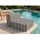 Πολυθρόνα - Κρεβάτι Flip Chair Florina - ρίγες μαύρες λευκές με 70% αδιαβροχοποίηση Paros - Εικόνα 2 | Mypouf.gr