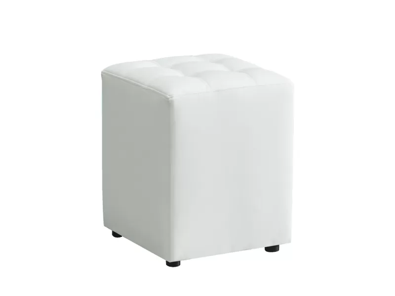 CUBE WHITE PU ΣΚΑΜΠΟ 35X35X42εκ.