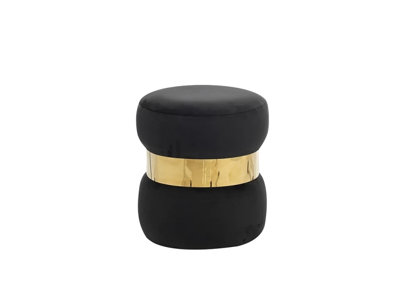 LINDA/R ΣΚΑΜΠΟ BLACK VELVET ΥΦΑΣΜΑ Φ.37Χ43εκ.
