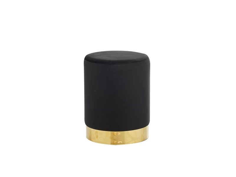 LINDA/S ΣΚΑΜΠΟ BLACK VELVET ΥΦΑΣΜΑ Φ.34Χ42εκ.