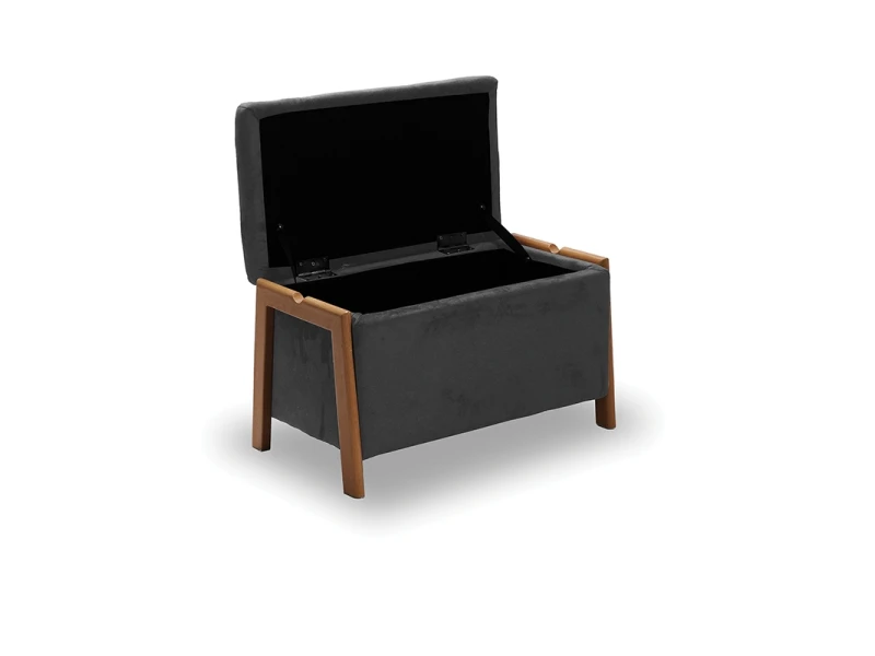 DALI ΣΚΑΜΠΟ VELVET GREY ΜΕ ΑΠΟΘ. ΧΩΡΟ 75X42X44εκ.