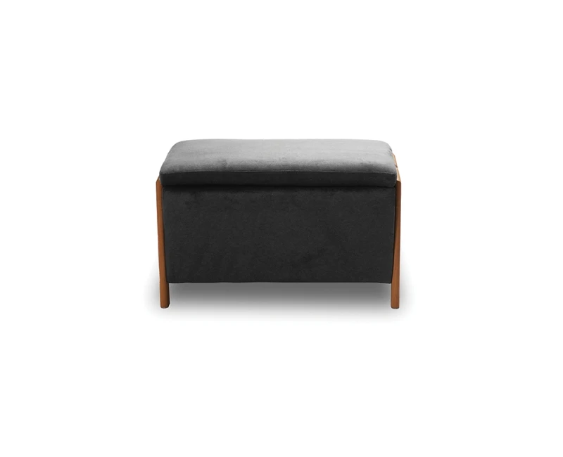 DALI ΣΚΑΜΠΟ VELVET GREY ΜΕ ΑΠΟΘ. ΧΩΡΟ 75X42X44εκ. - Εικόνα 3 | Mypouf.gr