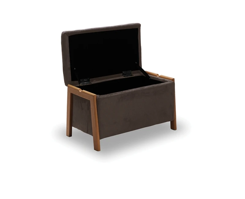 DALI ΣΚΑΜΠΟ VELVET BROWN ΜΕ ΑΠΟΘ. ΧΩΡΟ 75X42X44εκ. - Εικόνα 2 | Mypouf.gr