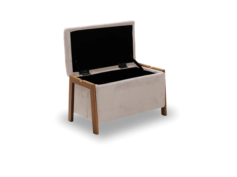 DALI ΣΚΑΜΠΟ VELVET BEIGE ΜΕ ΑΠΟΘ. ΧΩΡΟ 75X42X44εκ.