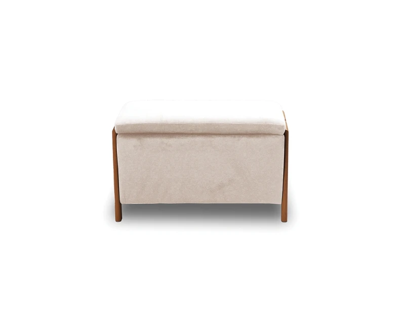 DALI ΣΚΑΜΠΟ VELVET BEIGE ΜΕ ΑΠΟΘ. ΧΩΡΟ 75X42X44εκ. - Εικόνα 3 | Mypouf.gr