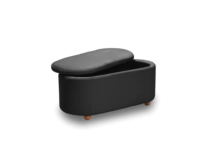 FOSTER ΣΚΑΜΠΟ VELVET GREY ΜΕ ΑΠΟΘ. ΧΩΡΟ 99Χ45X45εκ. - Εικόνα 2 | Mypouf.gr