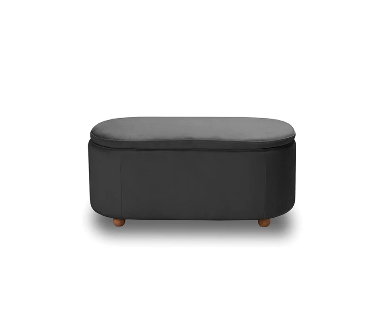 FOSTER ΣΚΑΜΠΟ VELVET GREY ΜΕ ΑΠΟΘ. ΧΩΡΟ 99Χ45X45εκ. - Εικόνα 3 | Mypouf.gr