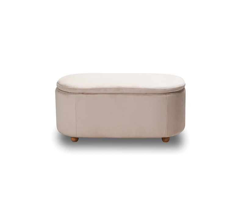 FOSTER ΣΚΑΜΠΟ VELVET BEIGE ΜΕ ΑΠΟΘ. ΧΩΡΟ 99Χ45X45εκ. - Εικόνα 3 | Mypouf.gr