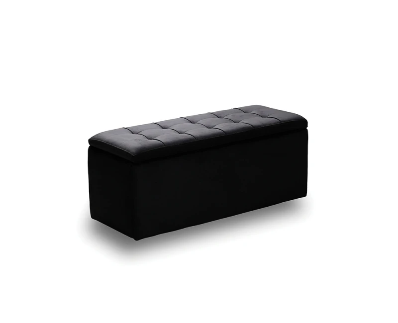 LIDO ΣΚΑΜΠΟ VELVET BLACK ΜΕ ΑΠΟΘ. ΧΩΡΟ 101X41X42εκ.