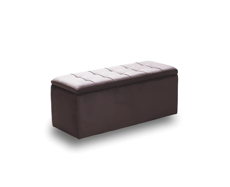 LIDO ΣΚΑΜΠΟ VELVET BROWN ΜΕ ΑΠΟΘ. ΧΩΡΟ 101X41X42εκ.