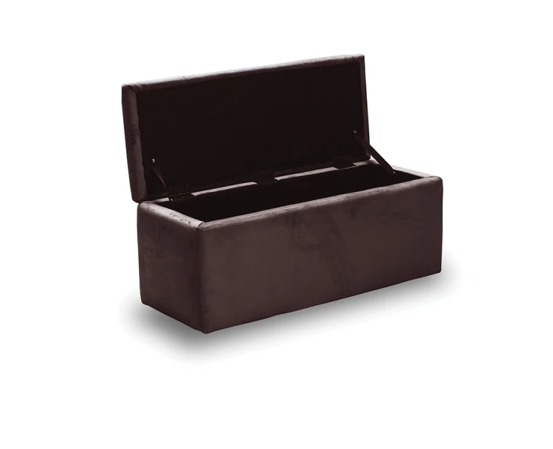 LIDO ΣΚΑΜΠΟ VELVET BROWN ΜΕ ΑΠΟΘ. ΧΩΡΟ 101X41X42εκ. - Εικόνα 2 | Mypouf.gr