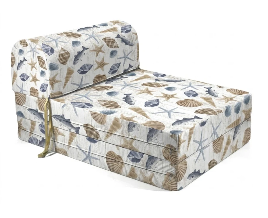 Πολυθρόνα - Κρεβάτι Flip Chair Florina Λονέτα Ύφασμα Oceania design | Mypouf.gr
