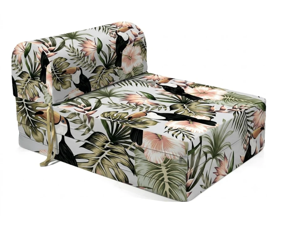 Πολυθρόνα - Κρεβάτι Flip Chair Florina Λονέτα Ύφασμα Tukanpink design | Mypouf.gr