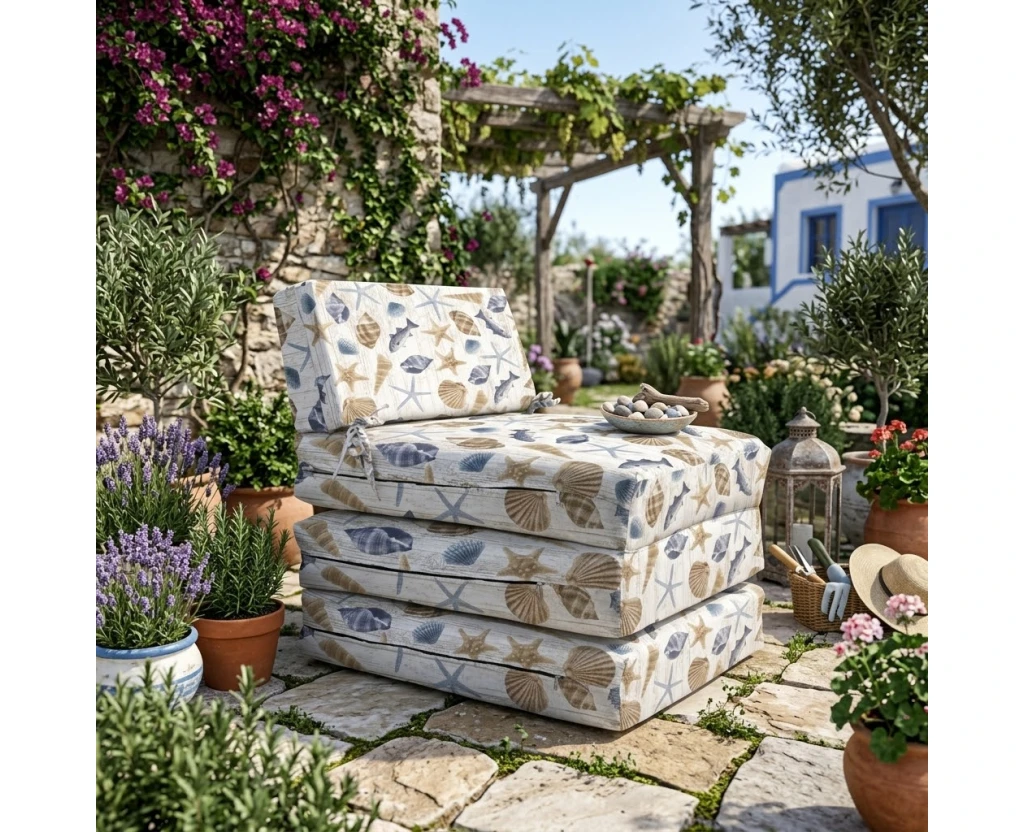 Πολυθρόνα - Κρεβάτι Flip Chair Panama Λονέτα Ύφασμα Oceania design | Mypouf.gr
