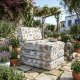 Πολυθρόνα - Κρεβάτι Flip Chair Panama Λονέτα Ύφασμα Oceania design | Mypouf.gr