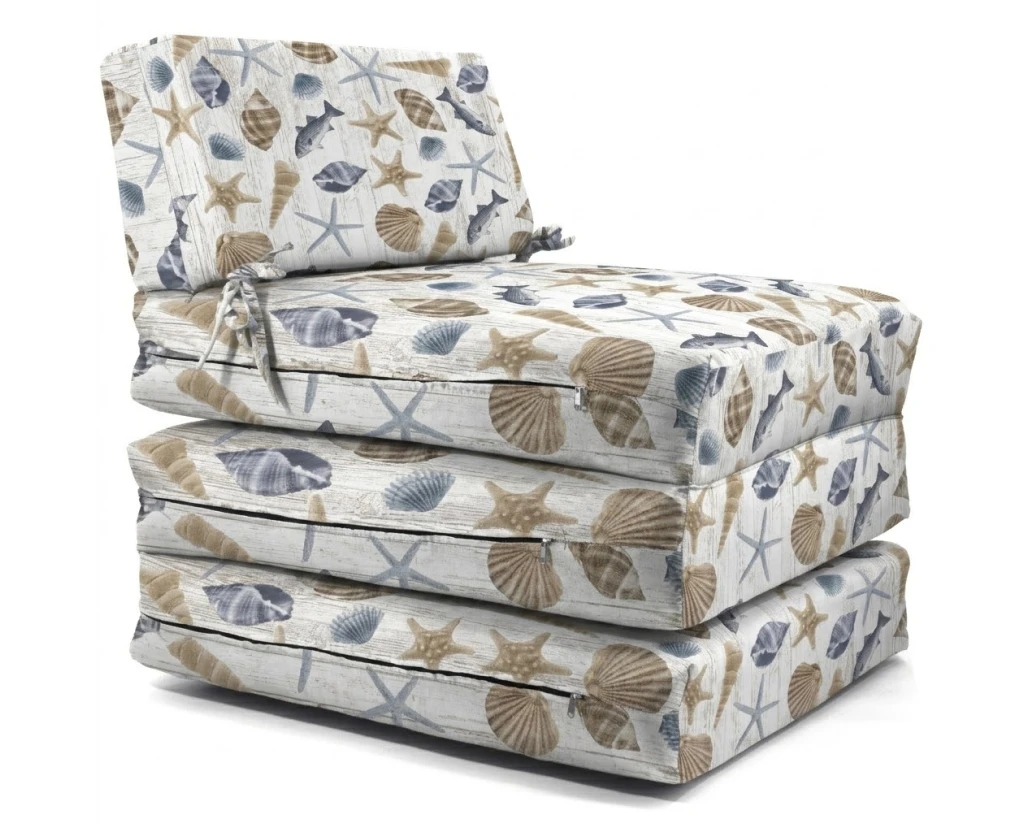 Πολυθρόνα - Κρεβάτι Flip Chair Panama Λονέτα Ύφασμα Oceania design | Mypouf.gr