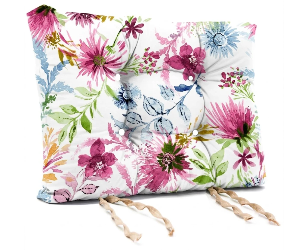 Μαξιλάρι κάθισμα μπαμπού Λονέτα Ύφασμα Adele design | Mypouf.gr
