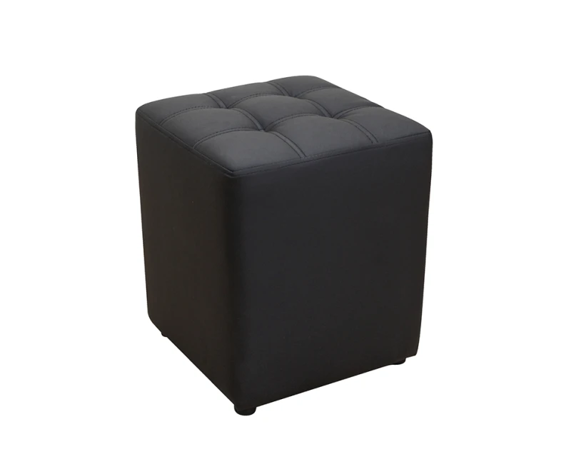 CUBE BLACK PU ΣΚΑΜΠΟ 35X35X42εκ. - Εικόνα 2 | Mypouf.gr