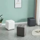 CUBE BLACK PU ΣΚΑΜΠΟ 35X35X42εκ. - Εικόνα 4 | Mypouf.gr