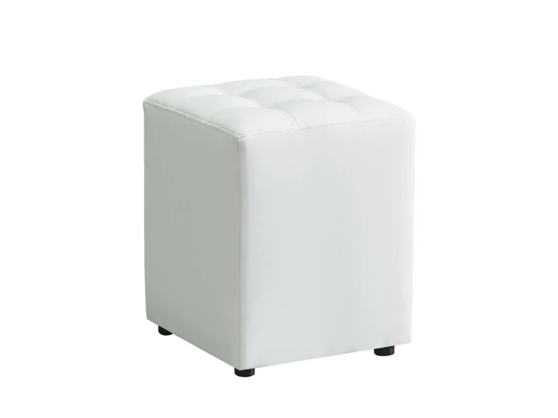 CUBE WHITE PU ΣΚΑΜΠΟ 35X35X42εκ.
