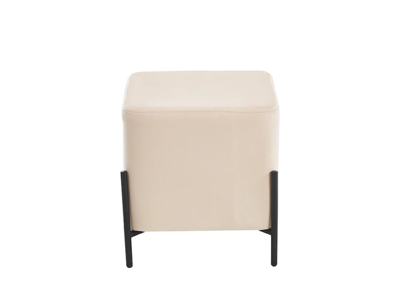 BELLA/S ΣΚΑΜΠΟ BEIGE VELVET ΥΦΑΣΜΑ 36X36Χ38εκ.