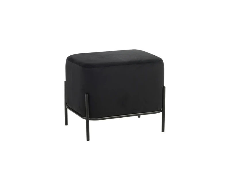 BELLA/L ΣΚΑΜΠΟ BLACK VELVET ΥΦΑΣΜΑ 48X37Χ39εκ.