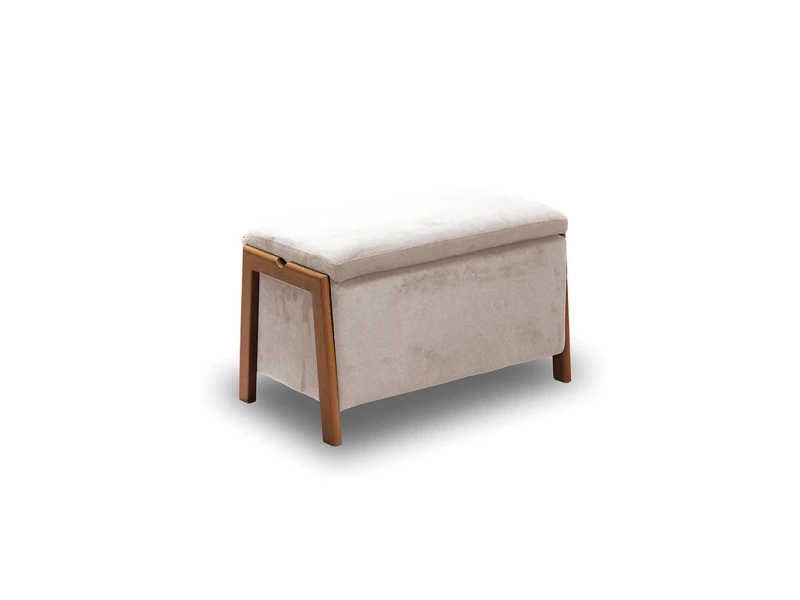DALI ΣΚΑΜΠΟ VELVET BEIGE ΜΕ ΑΠΟΘ. ΧΩΡΟ 75X42X44εκ.