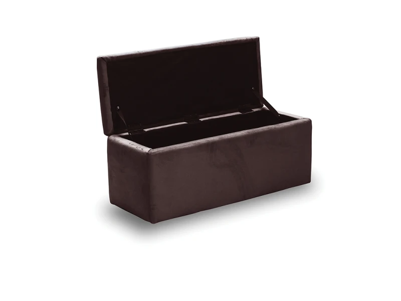 LIDO ΣΚΑΜΠΟ VELVET BROWN ΜΕ ΑΠΟΘ. ΧΩΡΟ 101X41X42εκ.