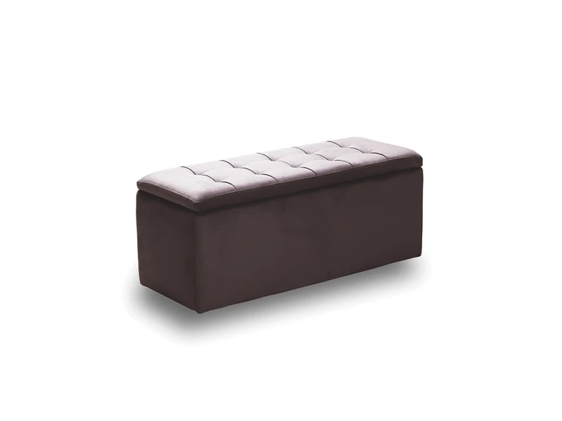 LIDO ΣΚΑΜΠΟ VELVET BROWN ΜΕ ΑΠΟΘ. ΧΩΡΟ 101X41X42εκ.